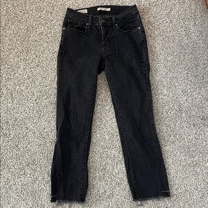 Levi's Curvy Straight Jeans in Black Size 27